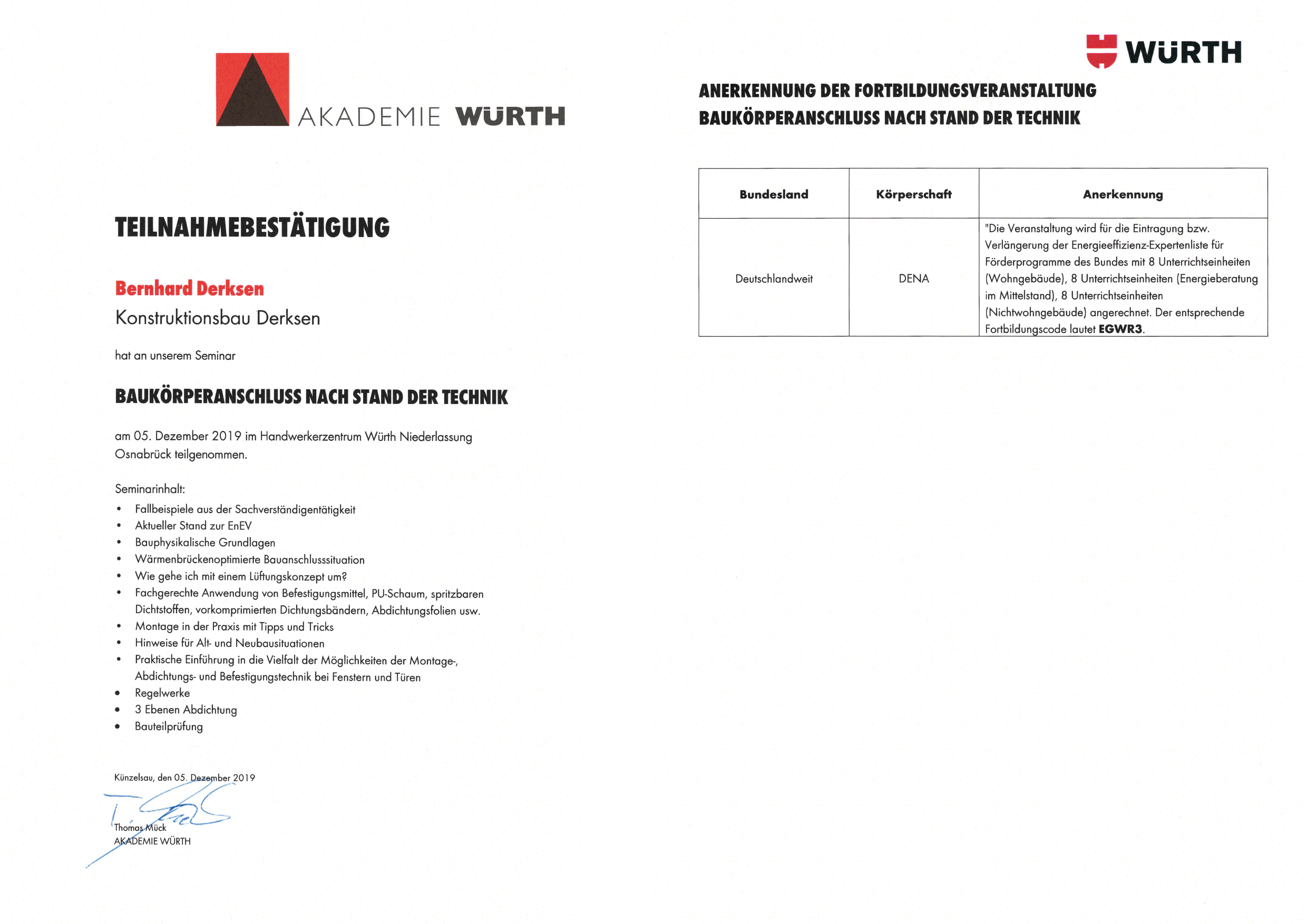 191205 Bestätigung Würth - Baukörperanschluß nach Stand der Technik